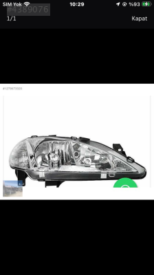 Renault megane 1 sağ far 1996