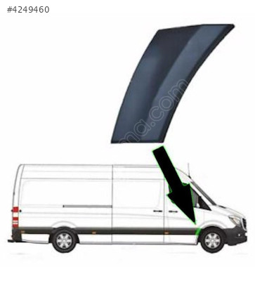 MERCEDES SPRİNTER ÇAMURLUK KAPLAMASI ÖN SOL A9066904782