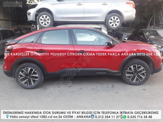 citroen c4 çıkma sağ ön dolu kapı (c41 kasa 2020 sonrası)