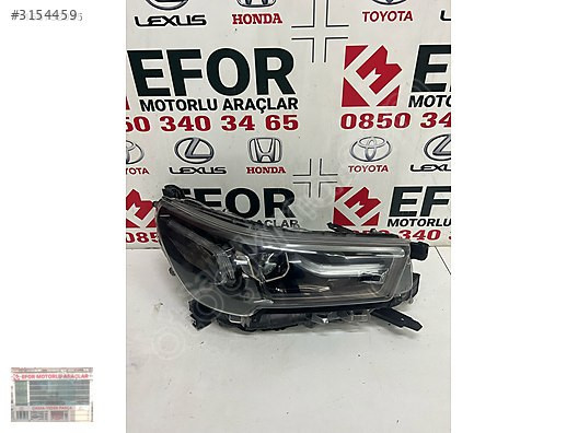 TOYOTA HİLUX SAĞ FAR LED ÇIKMA ORJİNAL YEDEK PARÇA 20-24