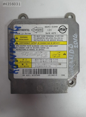 ssangyong korando sport 2014 çıkma orjinal airbag beyni-son fiyat