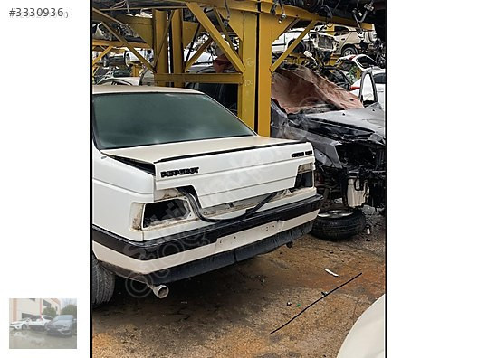 PEUGEOUT 605 ARKA TAMPON ÜNALLAR OTO ÇIKMA YEDEK PARÇA