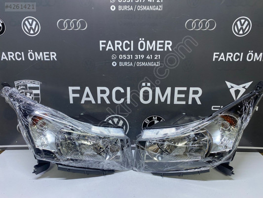 CHEVROLET CRUZE 2010-  SAĞ-SOL  TAKIM ÖN FAR SIFIR İÇİ SİYAH