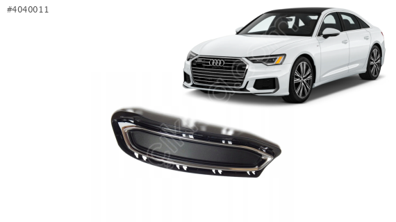 4K0807811A AUDI A6 2019 ARKA TAMPON SPOİLER IZGARASI S-LİNE KROM