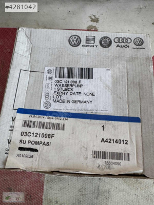 VW AUDI SEAT SKODA 1,4 TSİ ORJ SIFIR SU POMPASI 03C121008F-D-J