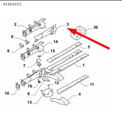 Peugeot rifter 9816729680 sol ön şasi kolu tabanı Orjinal