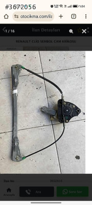 Renault sembol cam krikosu sol ön 8200169093