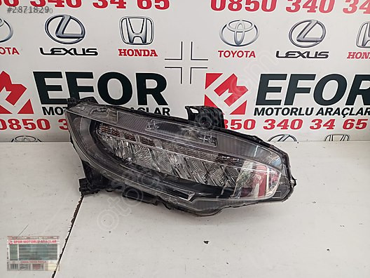 HONDA CIVIC FC5 ORJİNAL ÇIKMA SAĞ ÖN FAR FULL LED 16-21 MODEL