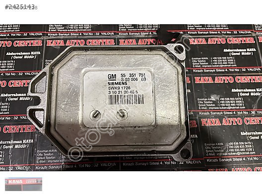 55351751 opel astra zafira motor beyni