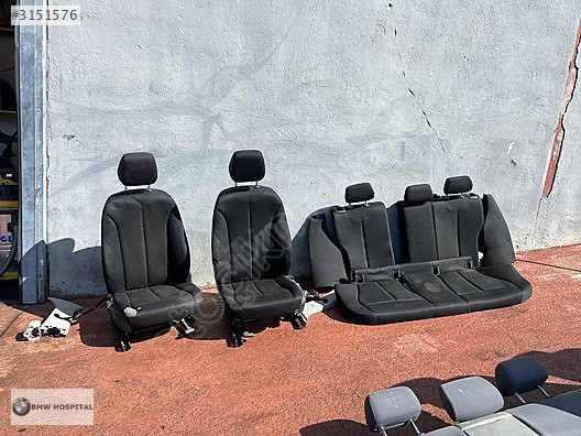 BMW F30 F20 ORJİNAL KUMAŞ KOLTUK TAKIMI SİYAH TERTEMİZ ORJ.