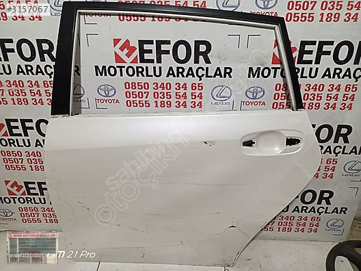 TOYOTA VERSO SOL ARKA KAPI ÇIKMA ORİJİNAL PARÇA 2012-2017