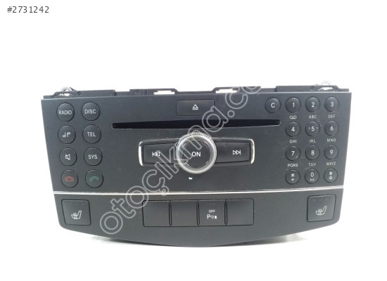 Mercedes	W204 Radyo CD Çalar Telefon Kontrol Paneli A2048705590