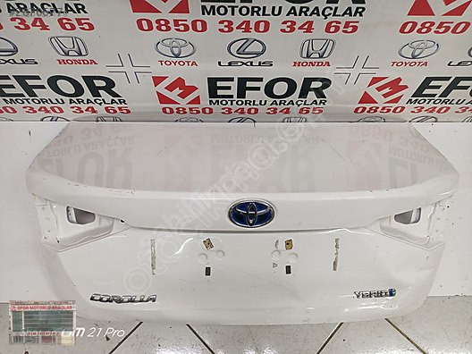 TOYOTA COROLLA BAGAJ KAPAĞI ÇIKMA ORİJİNAL PARÇA 2019-2024