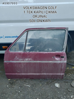 VOLKSWAGEN GOLF 1 TEK KAPILI ÇIKMA ORJİNAL DOLU SOL ÖN KAPI