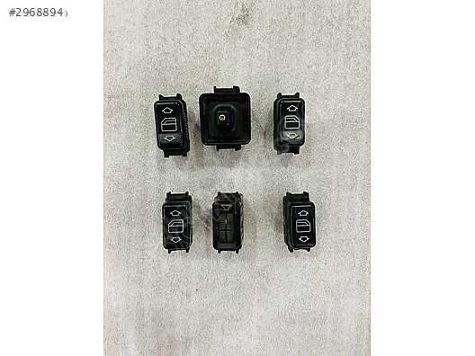 W124 ORJ DÜĞMELER CAM AÇMA-ÇOCUK KİLİDİ-ELK. AYNA-MAKAM SES AYAR