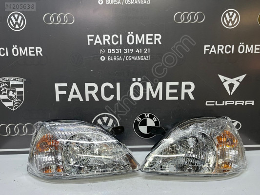 KİA RİO 2003- SAĞ-SOL TAKIM ÖN FAR SIFIR BEYAZ SİNYAL