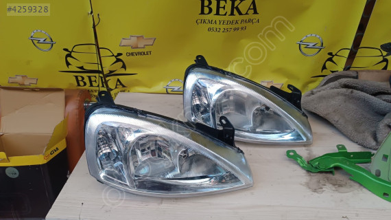 OPEL CORSA C SAĞ FAR SIFIR İTHAL YEDEK PARÇA