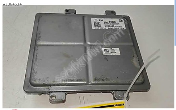 55491600 OPEL MOKKA ASTRA J MOTOR ABS AIRBAG BEYNİ MARŞ ŞARJ