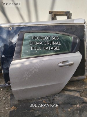PEUGEOT 508 ÇIKMA ORJİNAL DOLU SOL ARKA KAPI 2011-2018