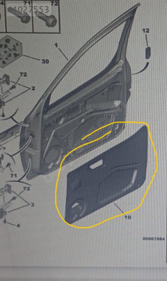 citroen c5 aircross ön kapı sacı sağ 9365 96