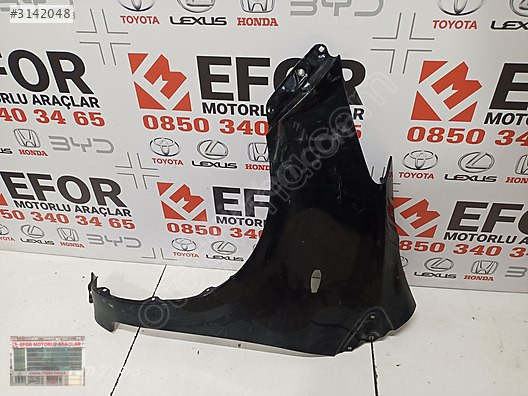 TOYOTA YARİS SOL ÖN ÇAMURLUK ÇIKMA ORİJİNAL PARÇA 2006-2011