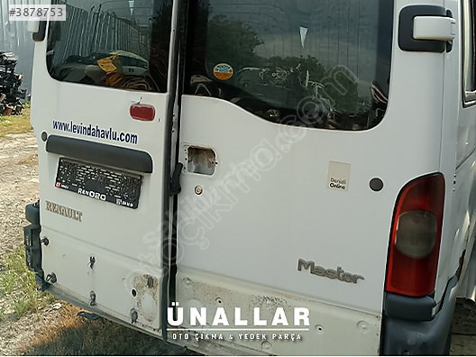 RENAULT MASTER BAGAJ KAPAĞI ve TÜM ASKAMLAR| ÜNALLAR OTO ÇIKMA |