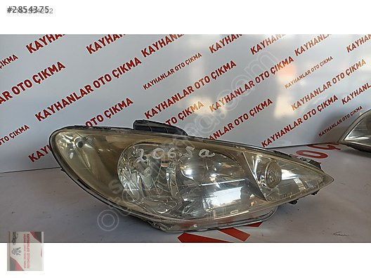 206 SAĞ FAR KAYHANLAR OTO ÇIKMA 505 217 1791