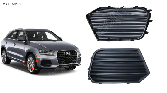 8U0807682P AUDI Q3 15-18 TAMPON IZGARASI SAĞ SISSIZ .