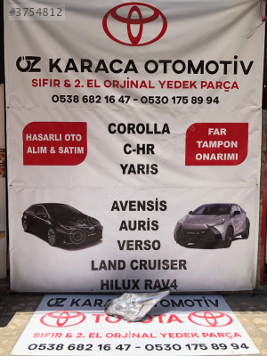 2008-2014 TOYOTA AVENSİS ÇIKMA ORJİNAL XENON SOL ÖN FAR