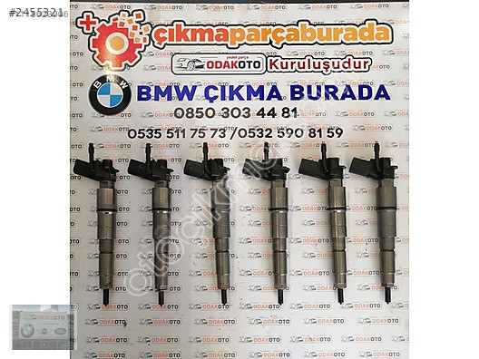 0445115 070 BMW X5 E70 M57N2 3.0 Tdi Çıkma Enjektör Temiz