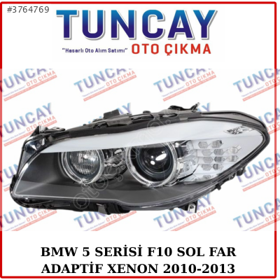 BMW 5 SERİSİ F10 SOL ADAPTİF XENON FAR 2010-2013 PARÇA