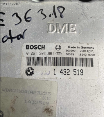 BMW E36 3.18 MOTOR BEYNİ 0261203661 ve 1432519