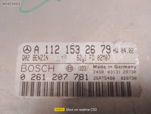 W 203 MERCEDES V 6 112 MOTOR BEYİN TEMİZ