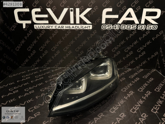 VOLKSWAGEN GOLF 7 2013-2017 HİGHLİNE 3 BEYİNLİ SAĞ SOL FAR TAKIM