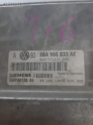 06A906033AE- 06A 906 033 AE SİMOS3.3A GOLF MOTOR BEYNİ