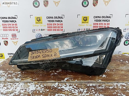 SKODA SUPERB SOL ÖN MATRİX LED FAR 2020-2024 OEM 3V1941015D