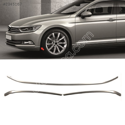 Vw Passat B8 Krom Ön Tampon Çıtası 3 Parça Set 2015-2019