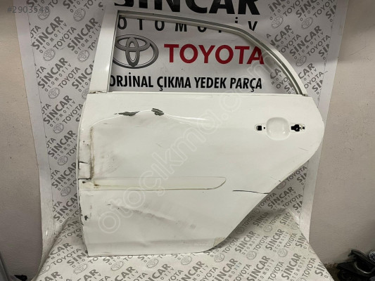 TOYOTA COROLLA 2007 2012 SOL ARKA KAPI ÇIKMA ORJİNAL