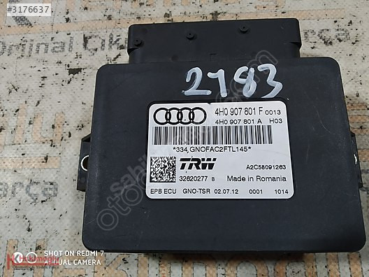 AUDİ A6 C7 A7 A8 EL FREN BEYNİ 4H0 907 801 F 4H0 907 801 A A2C58