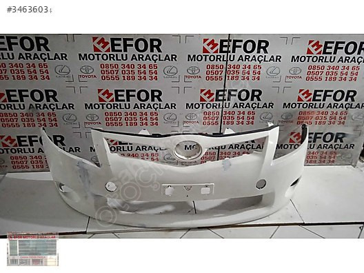 TOYOTA AURİS ÖN TAMPON ÇIKMA ORJİNAL YEDEK PARÇA 10-12