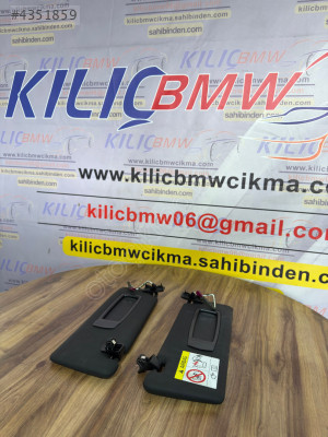 BMW X6 F16 GÜNEŞLİK SAĞ SOL ORJİNAL ÇIKMA SİYAH