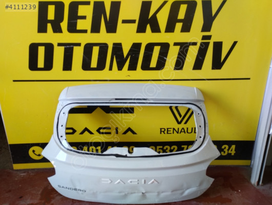 981223148R DACİA SANDERO BAGAJ KAPAĞI BEYAZ ORJ ÇIKMA RENKAY