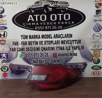 OPEL ASTRA J ORJİNAL ÇIKMA SAĞ STOP