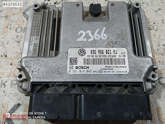 VOLKSWAGEN GOLF AUDİ A3 MOTOR BEYNİ 03G 906 021 MJ 03G 906 021 A