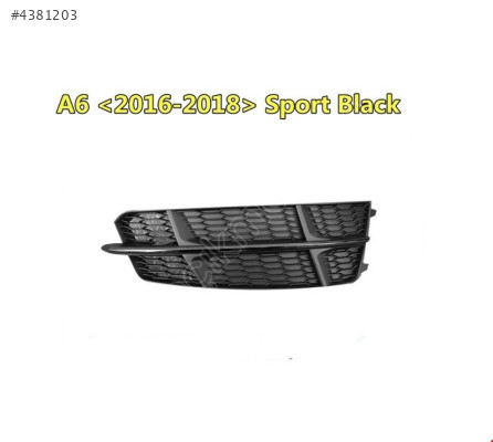ÖN TAMPON IZGARA SOL ( SİYAH - S-LİNE ) A6 2015-SIFIR 4G0807681AN
