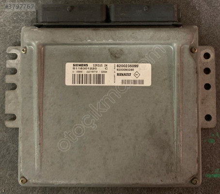 Renault Kangoo 1.6 Motor Beyni / S118301220, 8200235099