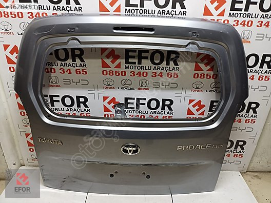 TOYOTA PROACE CİTY BAGAJ KAPAK ORJİNAL ÇIKMA YEDEK PARÇA