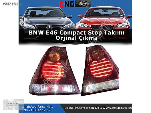 BMW E46 Compact Orjinal Çıkma Stop Takımı