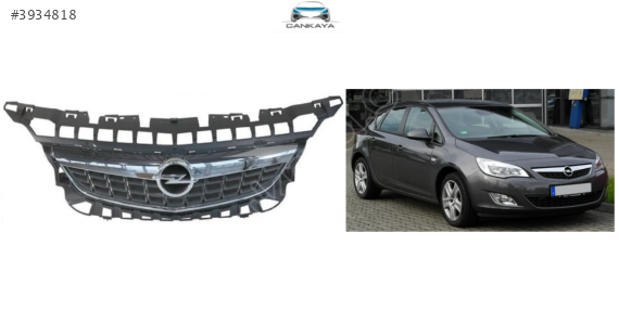 OPEL ASTRA J 2010/2016 ÖN PANJUR KOMPLE SET KROM (1320167 )SIFIR