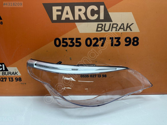 BMW 5 SERİSİ E60 SAĞ FAR CAMI KAŞLI SIFIR 2003-2010